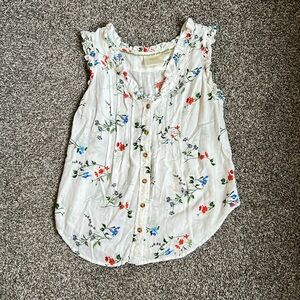 Maeve By Anthropologie Floral Top
